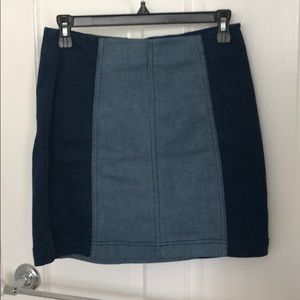 Modern femme denim mini skirt (free people)